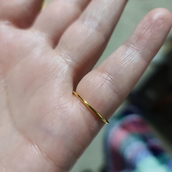 925 Sterling Silver Yellow Gold Green Zircon Daint - Picture 5 of 8